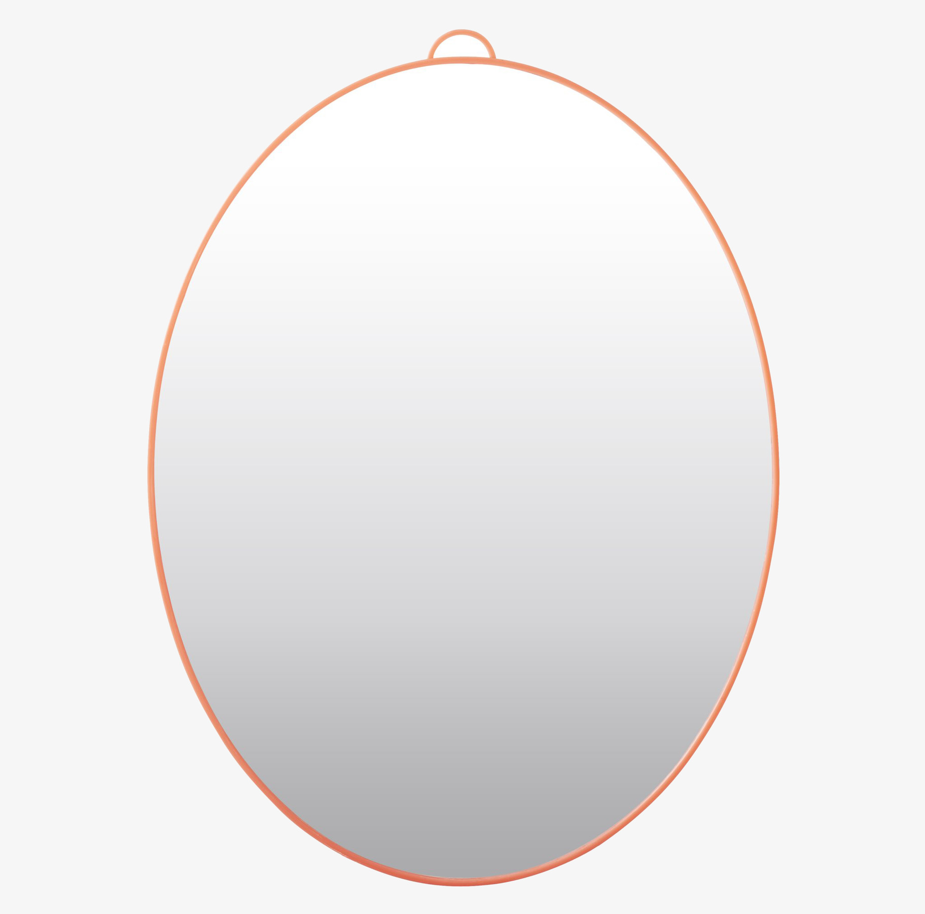 Spegel Large Neon Coral från Rice med färgstark kant