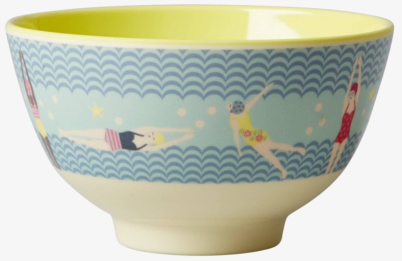 Liten Skål Swimster Print från Rice med simmare i action