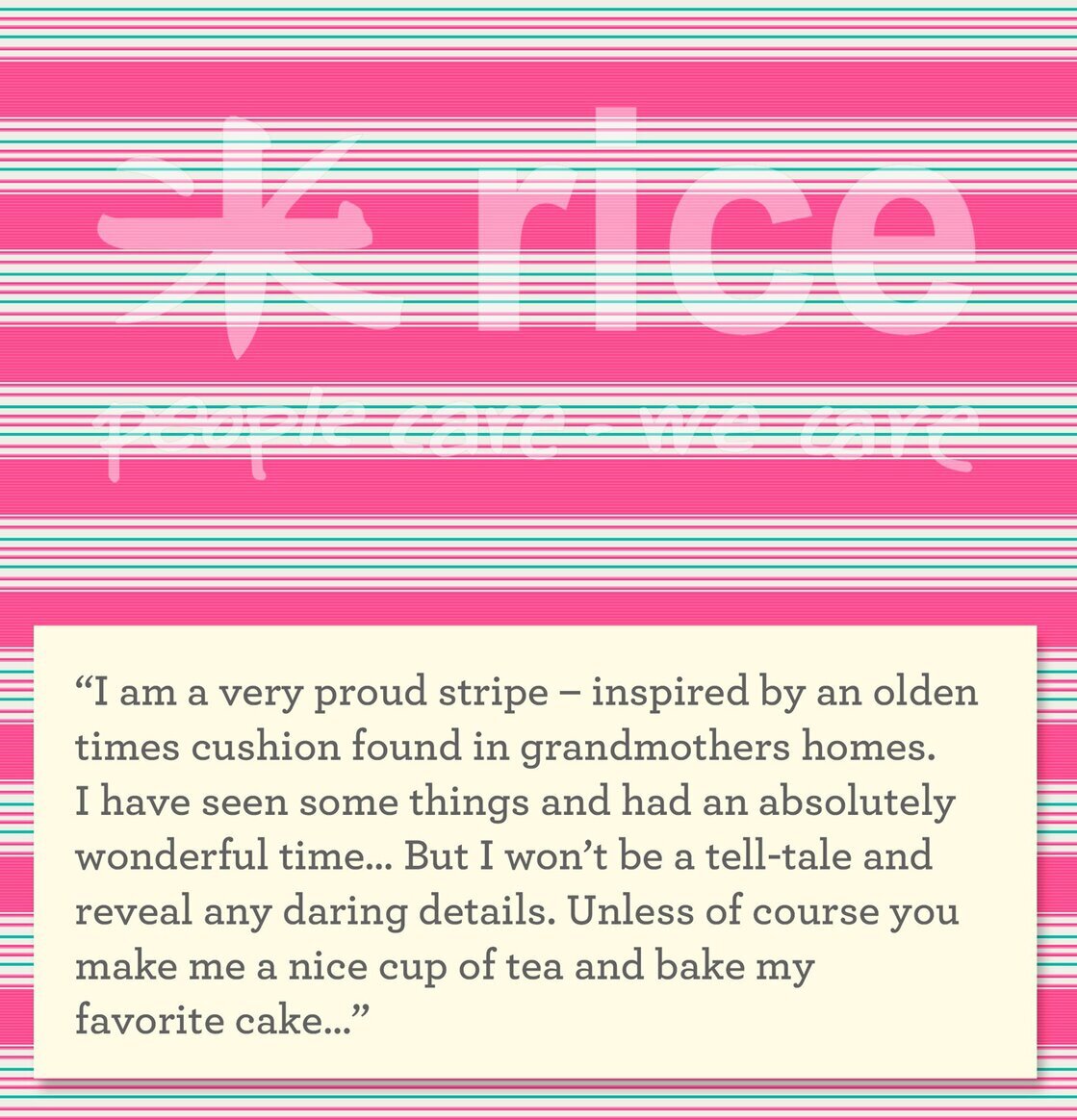 Liten Skål Striped Print från Rice med livfulla randmönster