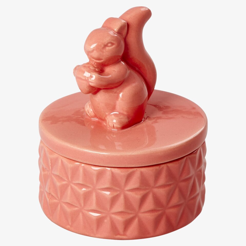 Bild av charmigt porslinsskrin med ekorre-design