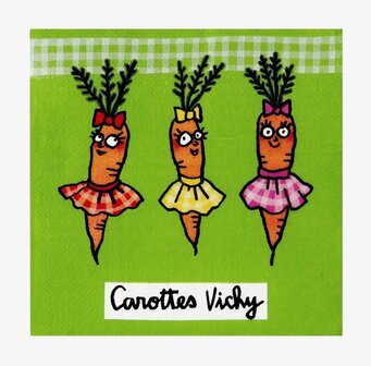 Bild av färgglada ballerina-morötter på grön bakgrund