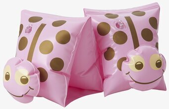 Bild av rosa nyckelpiga simpuffar med lekfull design