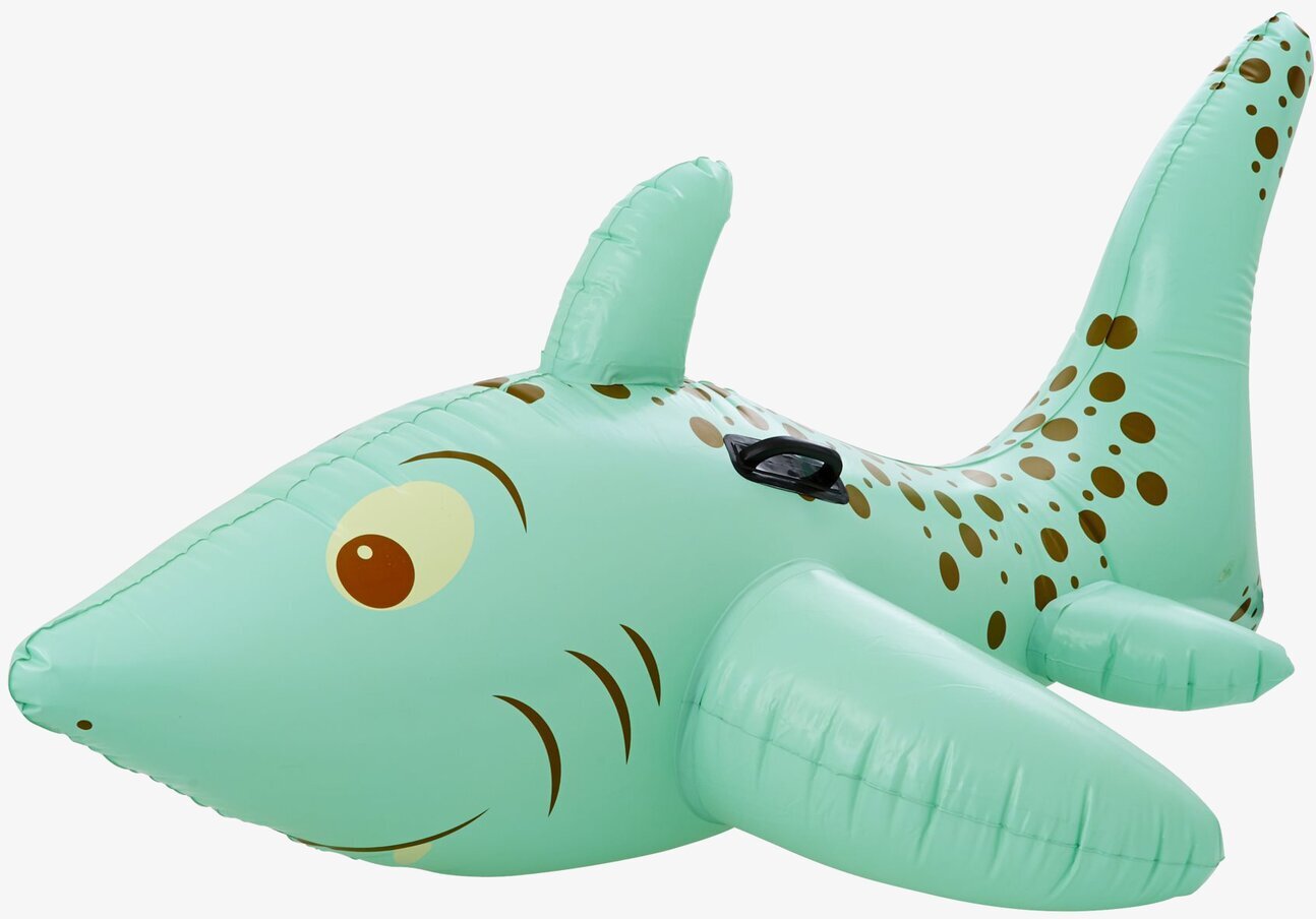 Haj Uppblåsbar Grön från Rice med charmerande ansikte