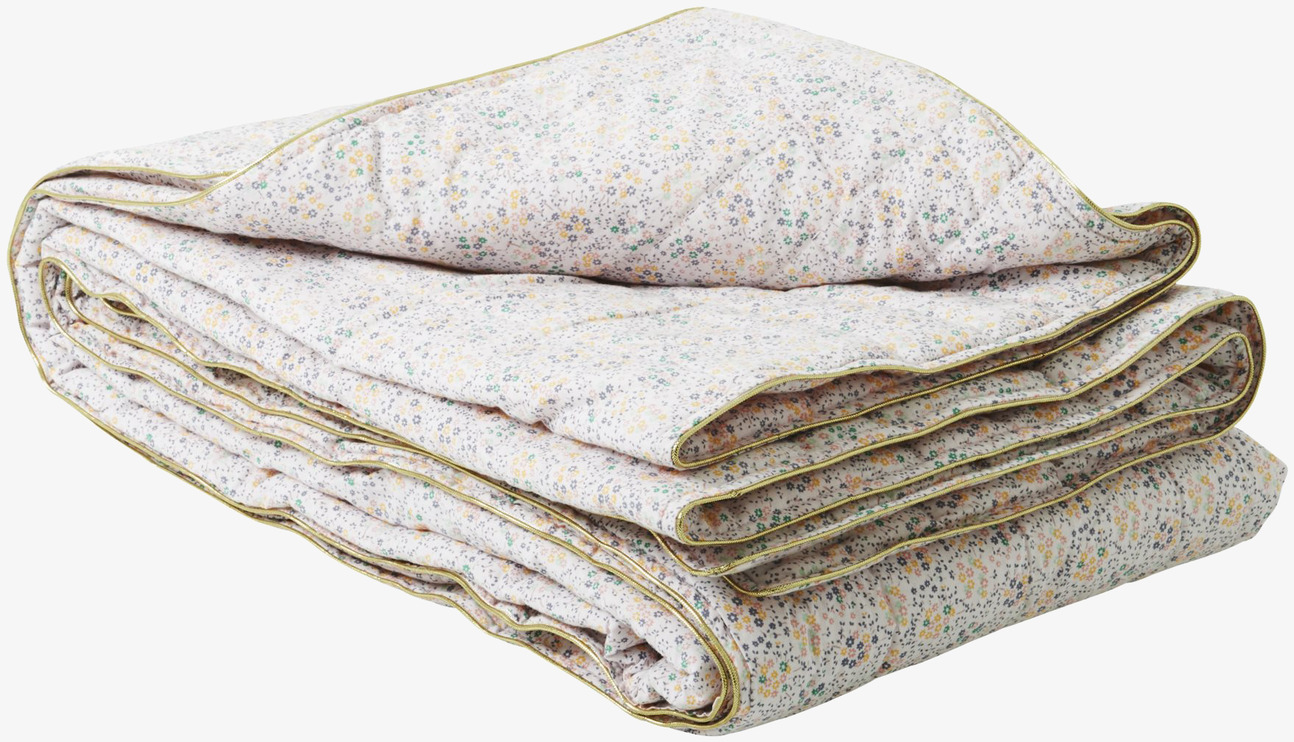 Cotton Quilt Wild Flower från Rice med blommönster i bomull