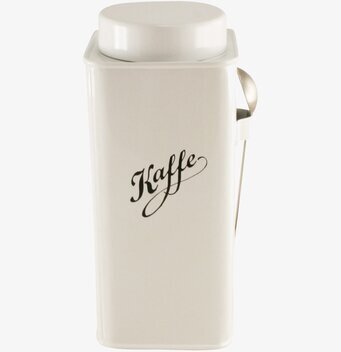 Bild av stilren och funktionell kaffeburk med sked