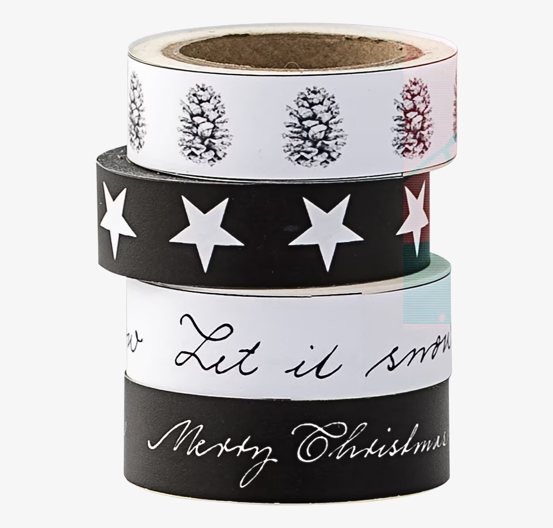 Bild av dekorativ tejp med jultema och unika mönster