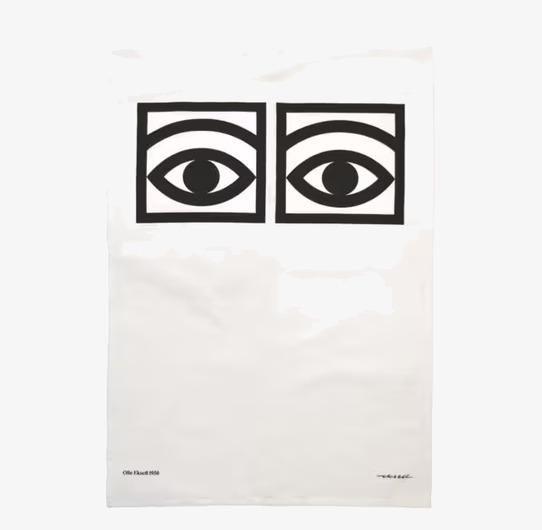 Bild av stilren kökshandduk med geometrisk design