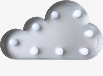 Bild av LED-lampa formad som ett stilrent moln