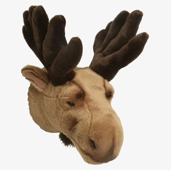 Bild av konstnärligt älghuvud för väggdekoration