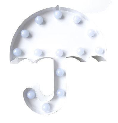 Bild av dekorativ LED-lampa i form av ett paraply