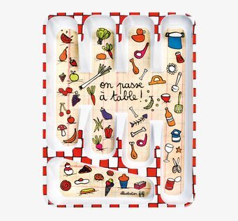 Bild av färgglad besticklåda med lekfull design