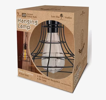 Bild av industriell LED-lampa med hållbar förpackning