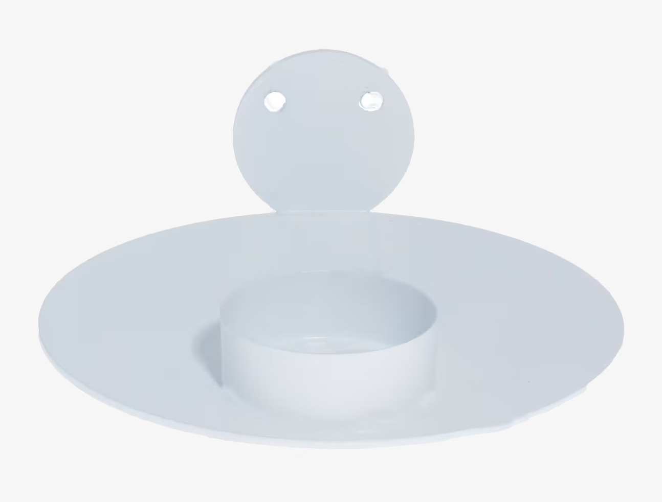 Bild av stilren och funktionell vit väggljusstake