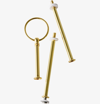 Bild: Delar till elegant kakfat med gyllene tema