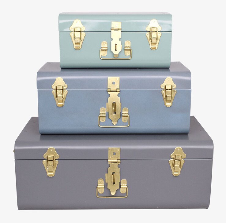 Koffert 3-Pack från Strömshaga i tre färger och storlekar