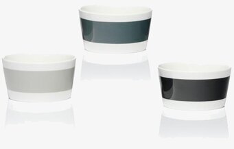 Bild av stilrena och funktionella grå skålar i 3-pack