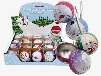 Mumin skatteboll från Moomin by Martinex med vintertema