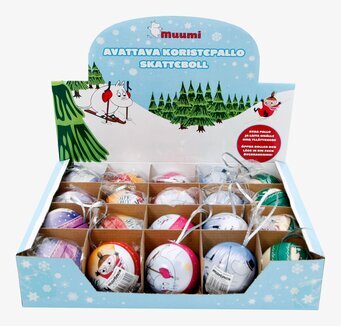 Mumin skatteboll från Moomin by Martinex i vinterdisplay