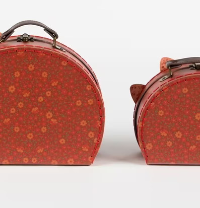 Bild av charmiga resväskor med unik design och detaljer