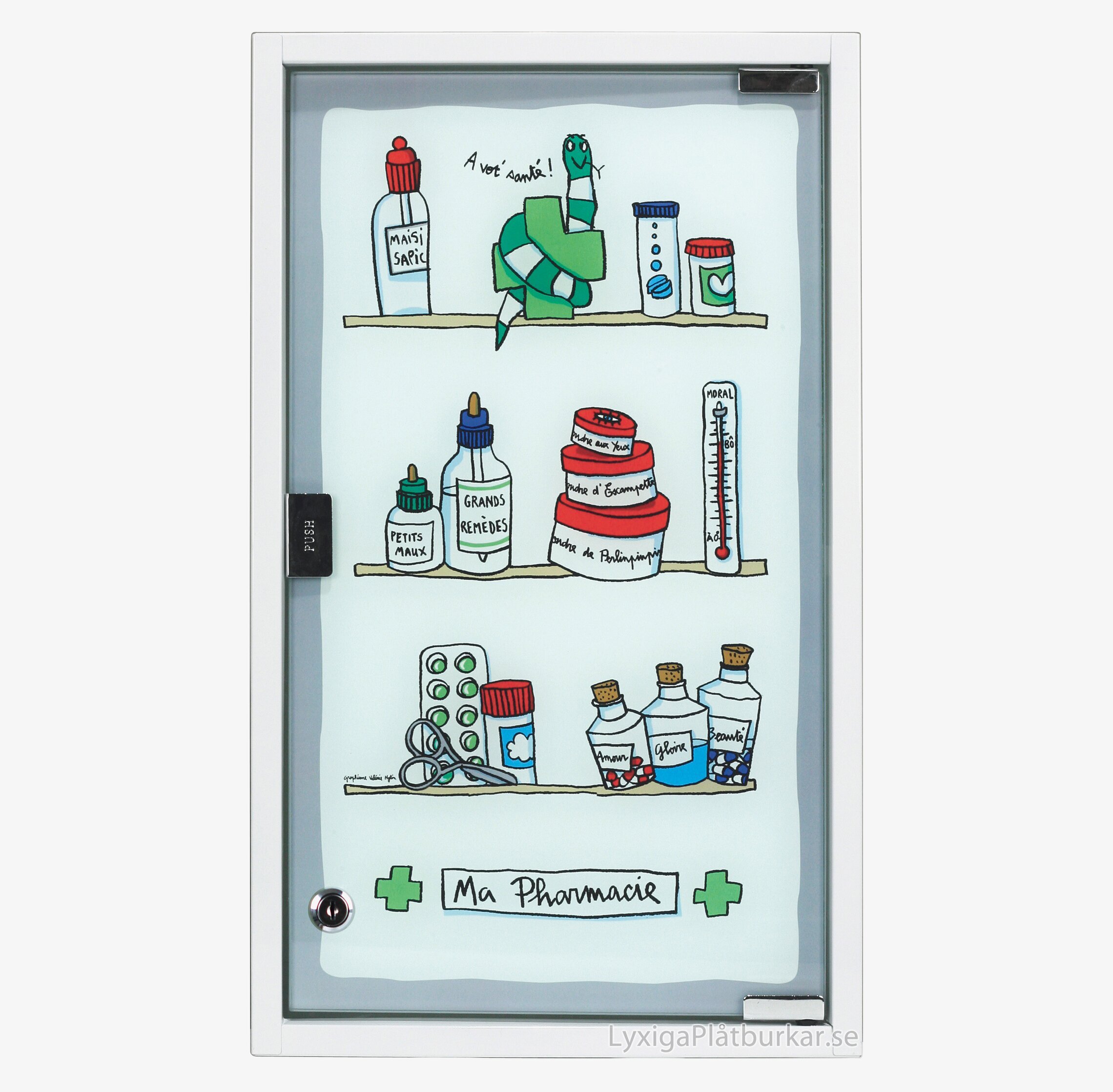 Medicinskåp Vit från Derriére la porte med charmig design