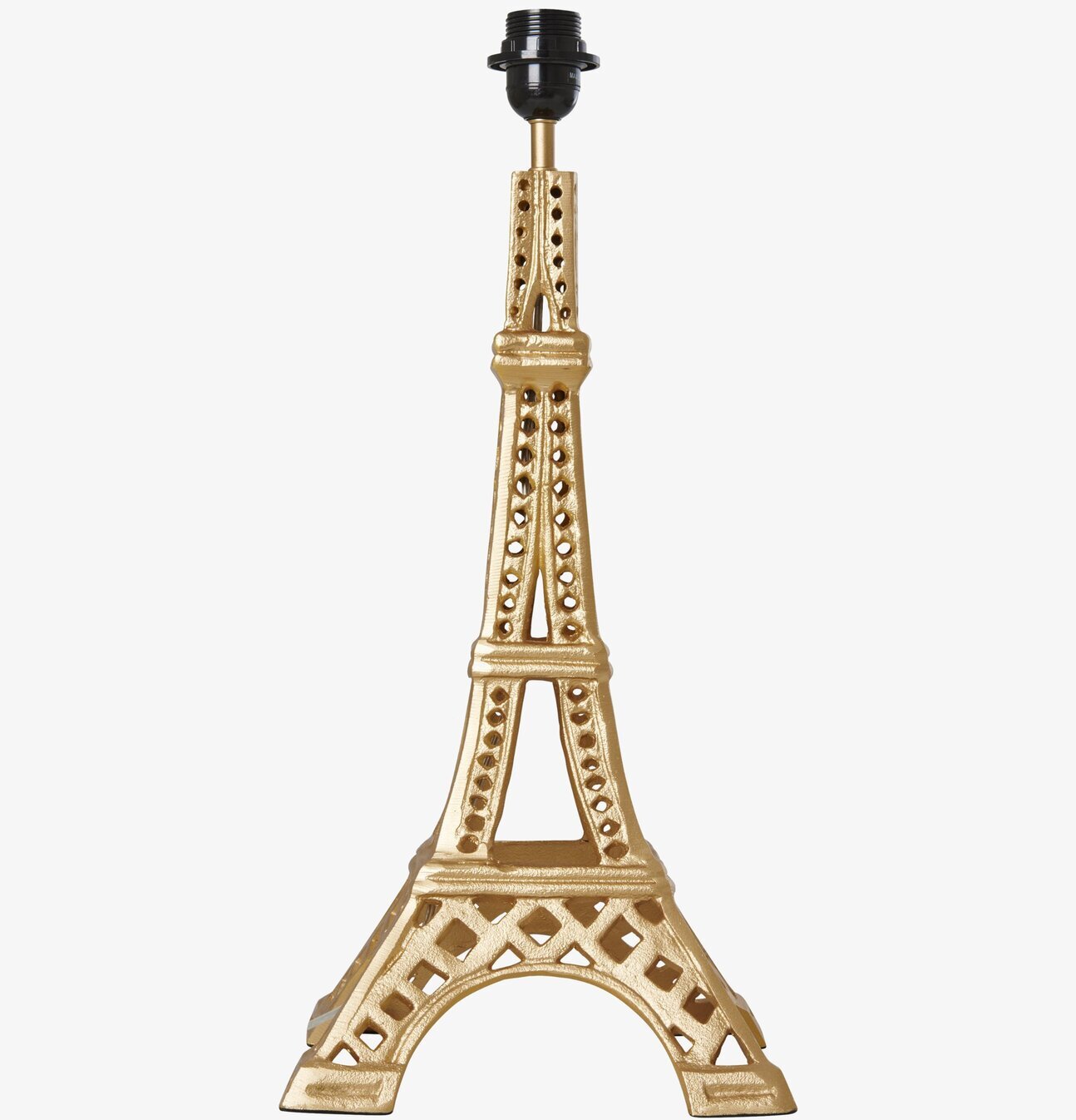 Lampfot Eiffel Tower Guld från Rice mot vit bakgrund