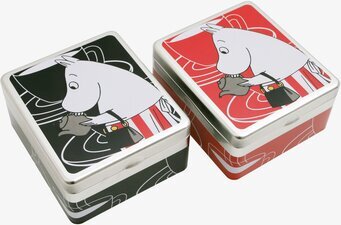 Två plåtaskar med Mumin te från Moomin by Martinex