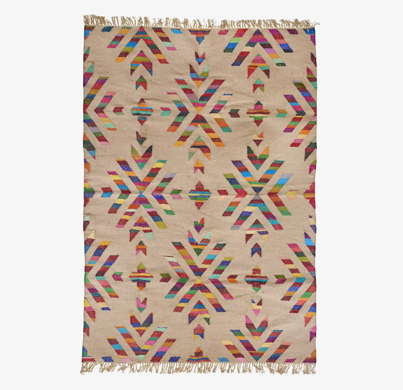 Stor Matta RICE från Rice med färgglatt geometriskt mönster