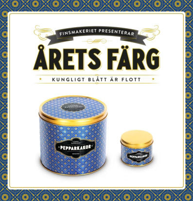 Bild av eleganta blå pepparkaksburkar med lyxig design