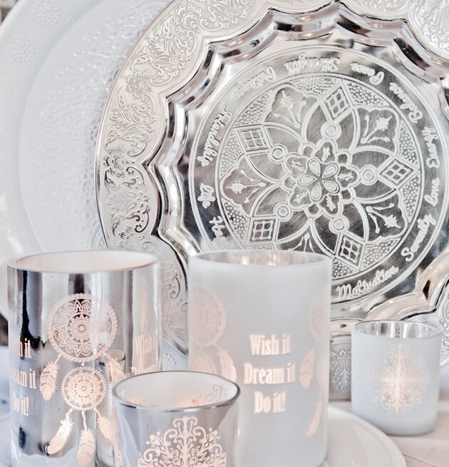 Dreamcatcher Silver - Majas från Majas Cottage på vit yta