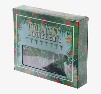 Bild av tropisk LED-ljusslinga i elegant förpackning