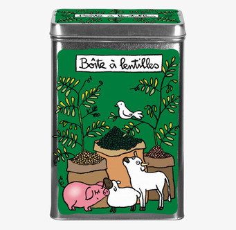 Bild av lekfull och kreativ plåtburk för förvaring