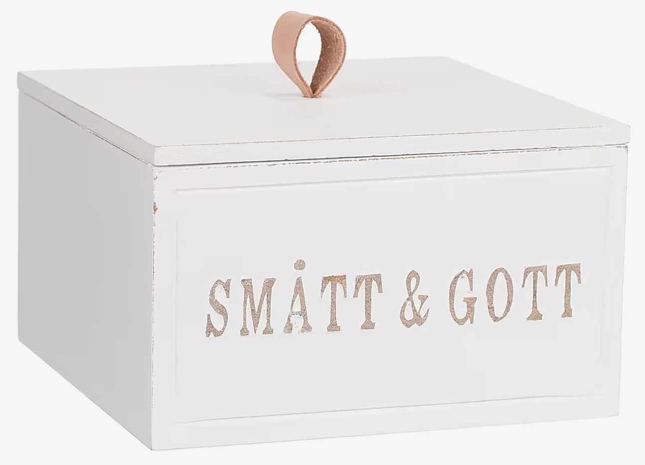 Trälåda Smått & Gott från Different Design i vitmålat trä
