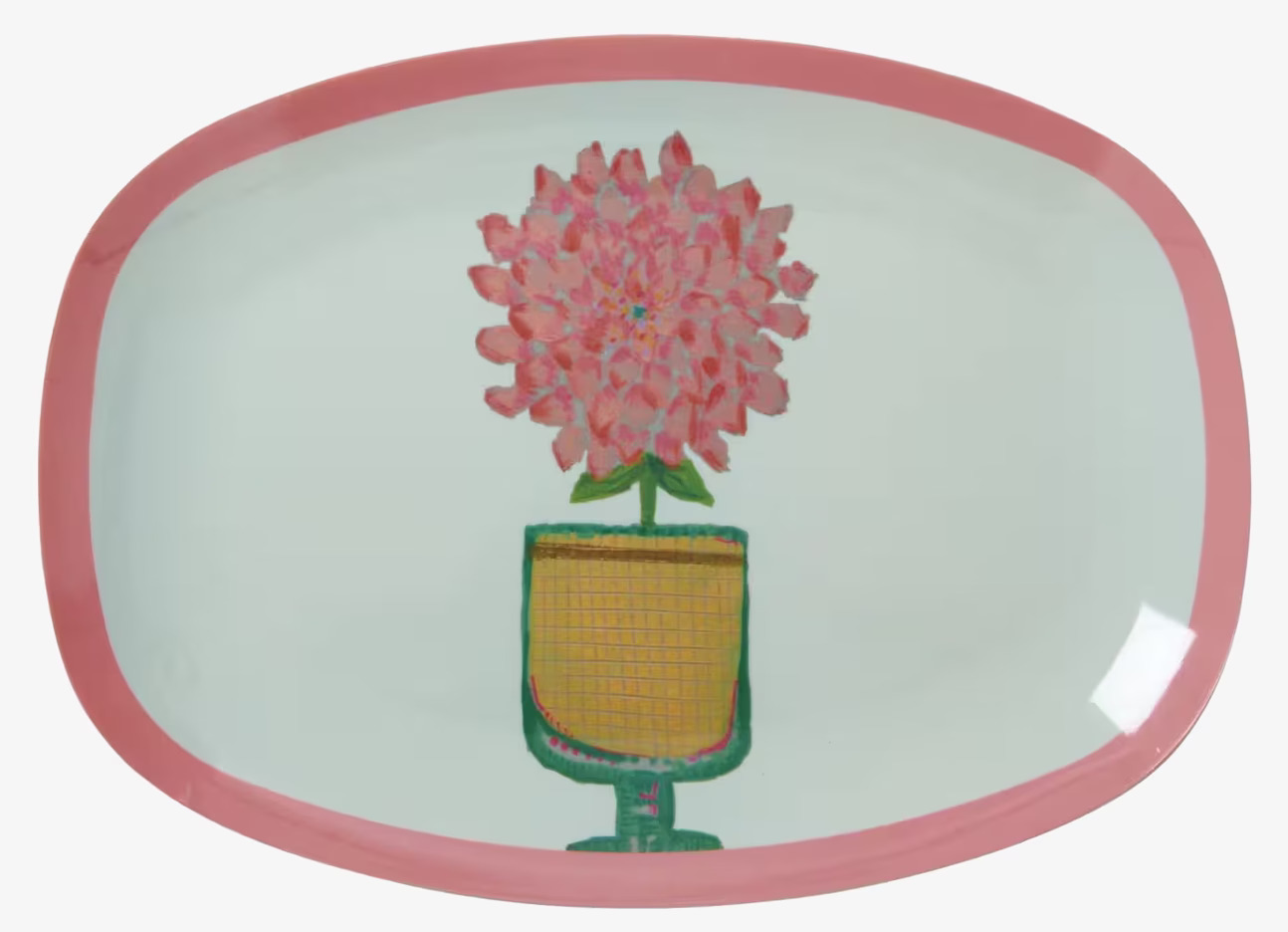 Liten Tallrik Flower Print från Rice med färgglatt blommotiv