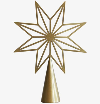 Bild av elegant guldstjärna med åttaspetsig design