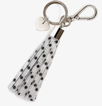 Foto av reflekterande nyckelringstillbehör med tofs