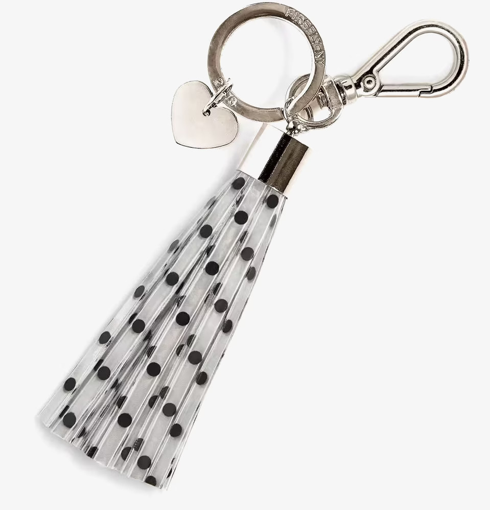 Foto av reflekterande nyckelringstillbehör med tofs