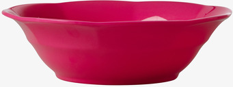 Bild av djärv neonrosa djup tallrik med modern design