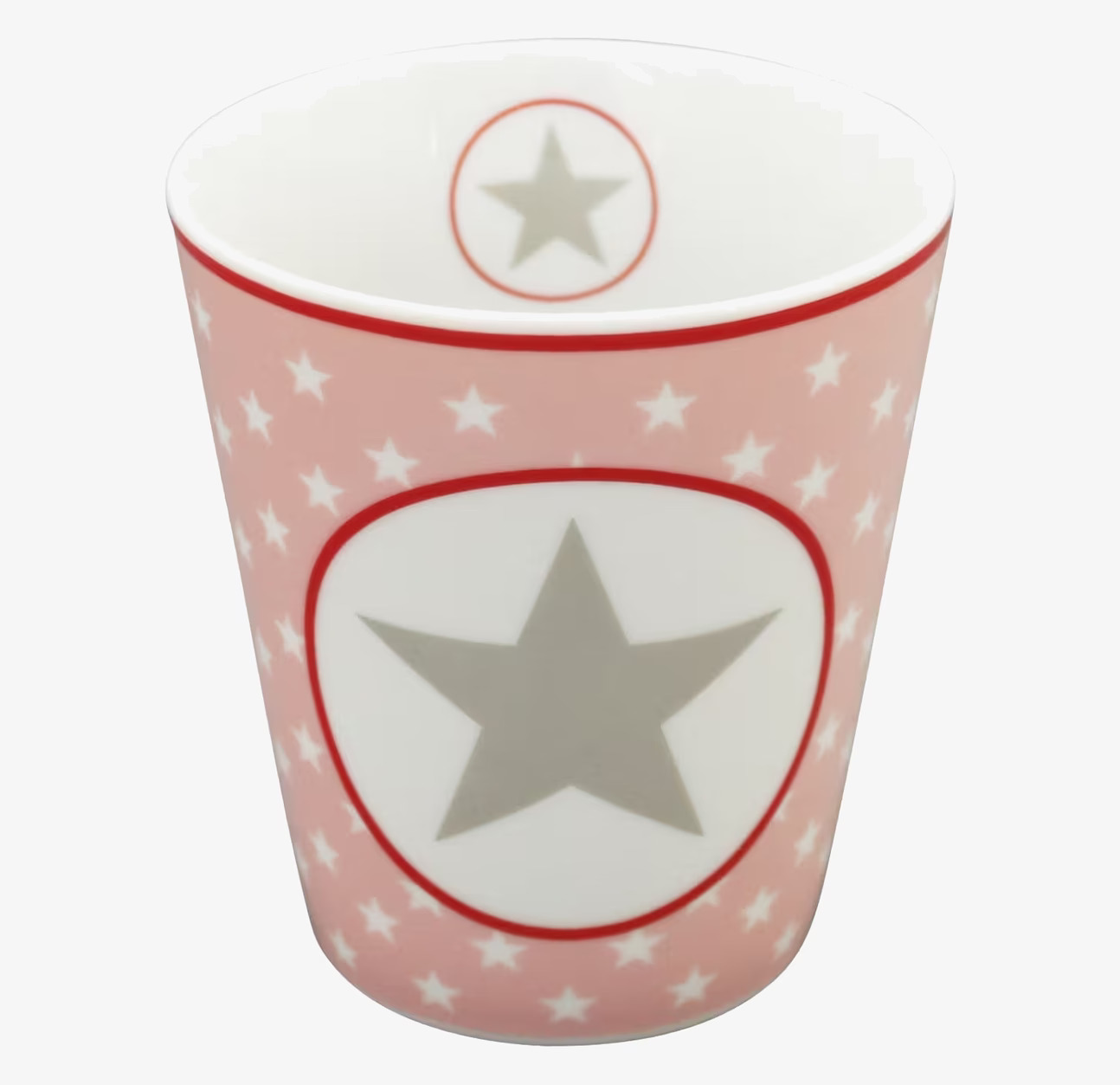 Happy Mugs - Big Star Pink från Krasilnikoff med stjärndesign