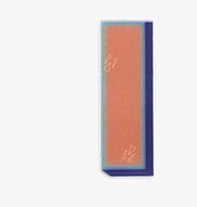 Bild av rektangulärt reflexklistermärke i orange ton