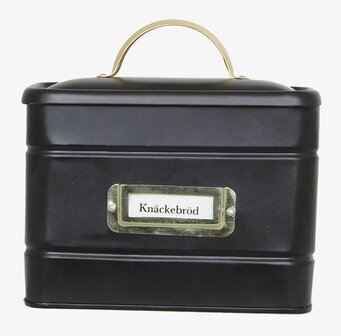 Bild av elegant plåtburk för knäckebrödsförvaring
