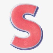 Bild av reflexklistermärke med röd och blå design