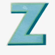 Bild av stilrent klistermärke med reflekterande Z