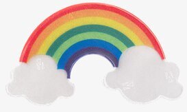 Bild av färgglatt reflexklistermärke med regnbåge