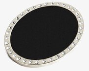 Bild på stilren reflexbrosch med glittrande stenar