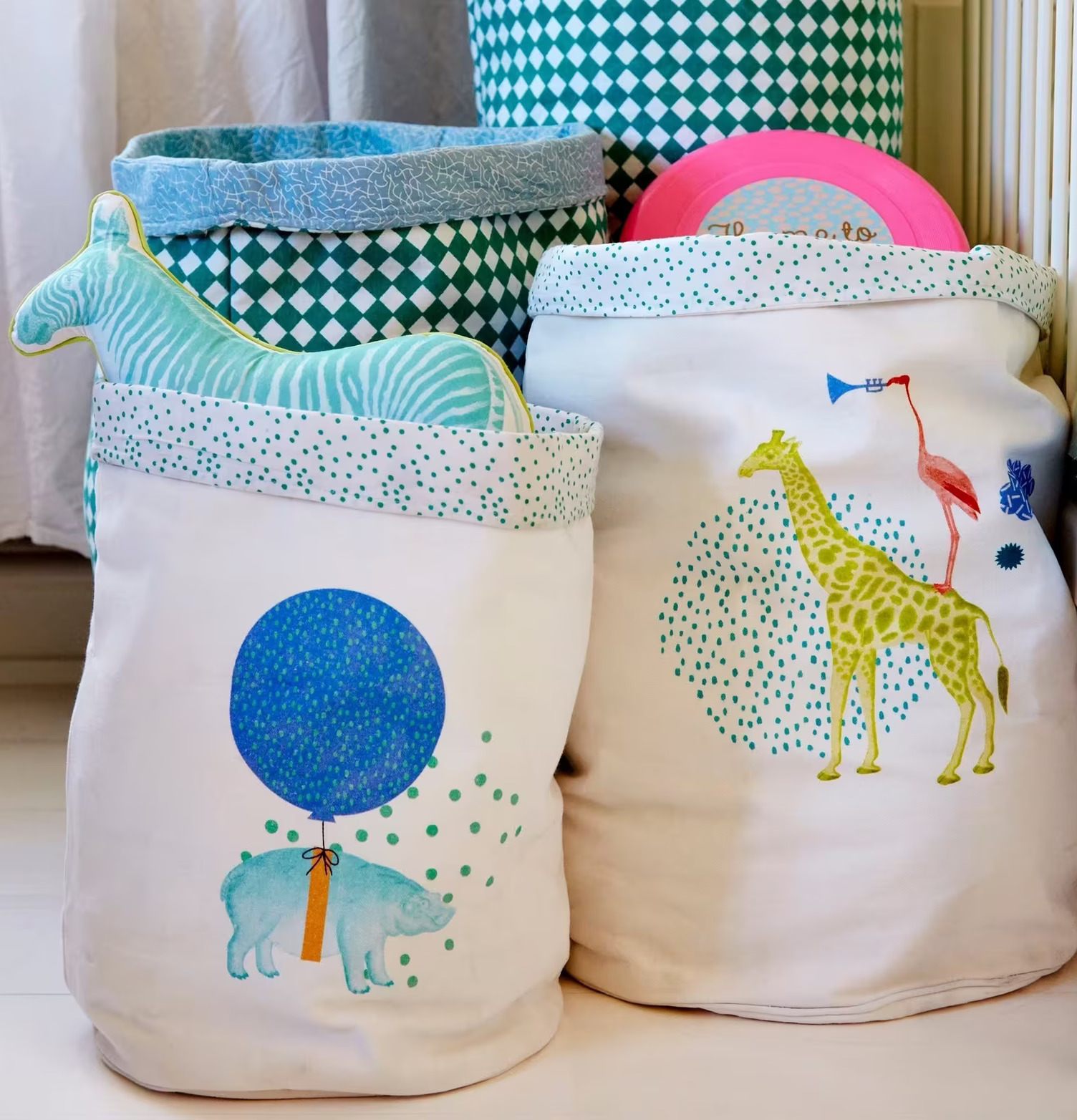 Förvaringskorgar Animal Print från Rice med djurmotiv