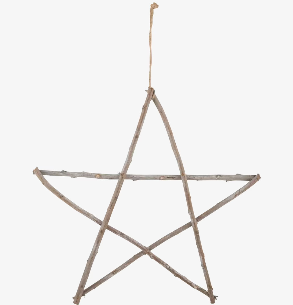 Trästjärna Pinnar L från IB Laursen i naturligt trä