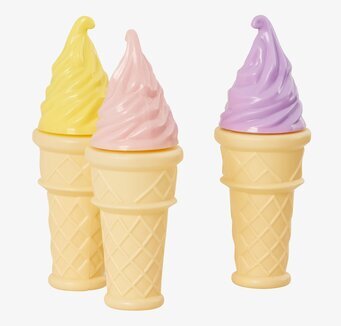 Bild av fantasifulla såpbubblebehållare som glassar