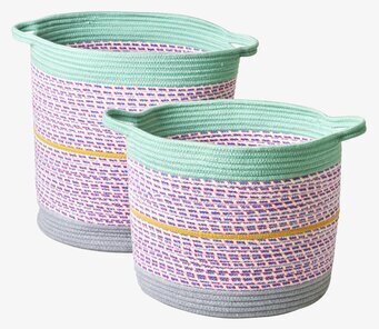 Bild av färgglada och praktiska förvaringskorgar