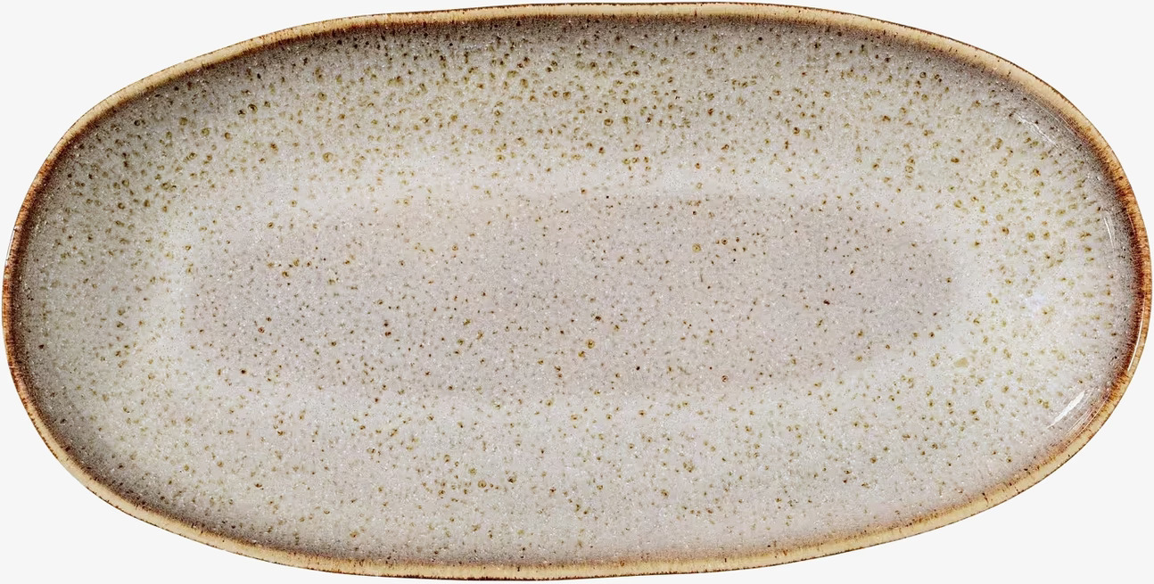 Sandrine Serveringsfat Ljusgrå från Bloomingville, oval form