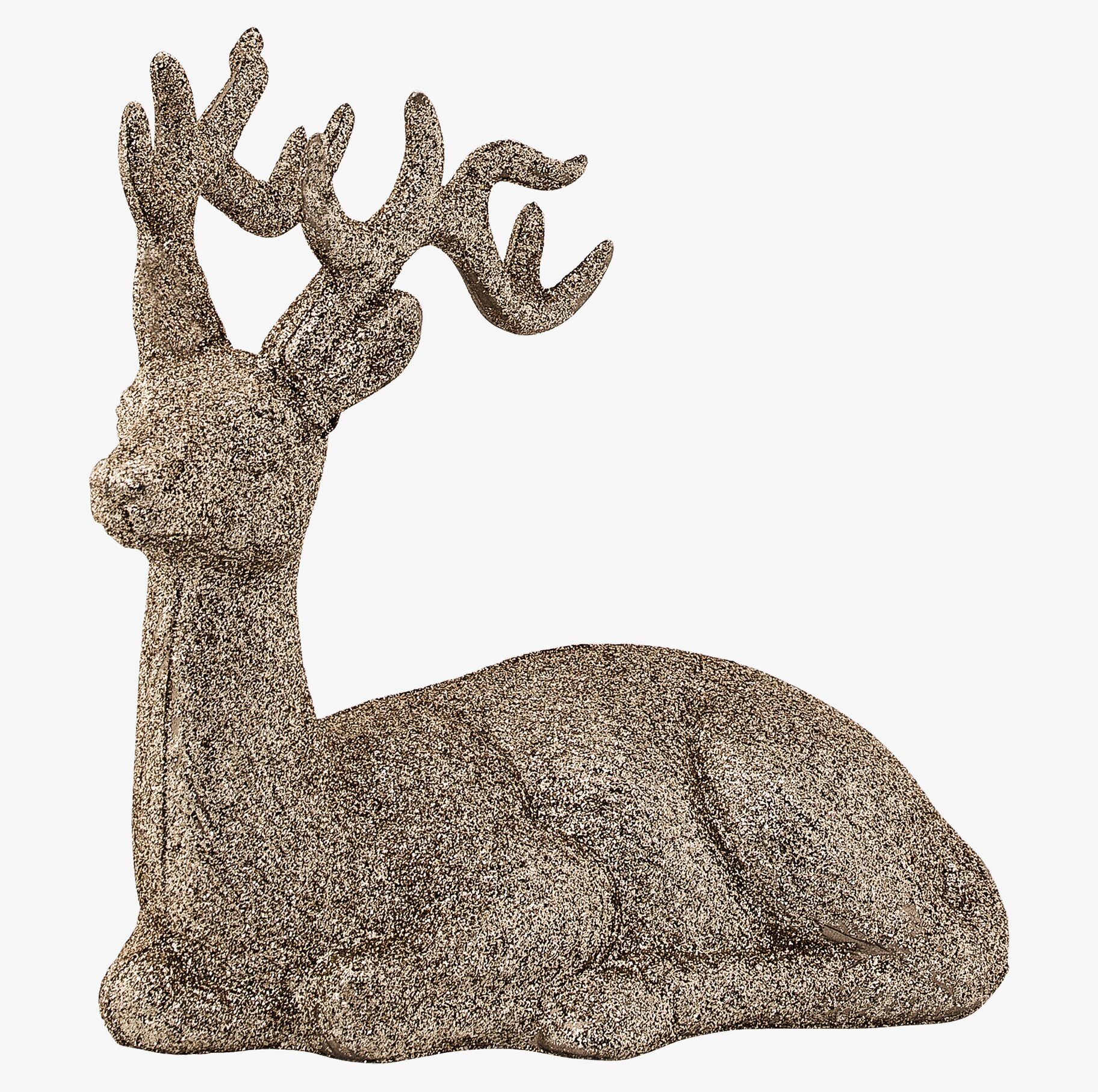 Bild av dekorativ ren i guld med eleganta detaljer